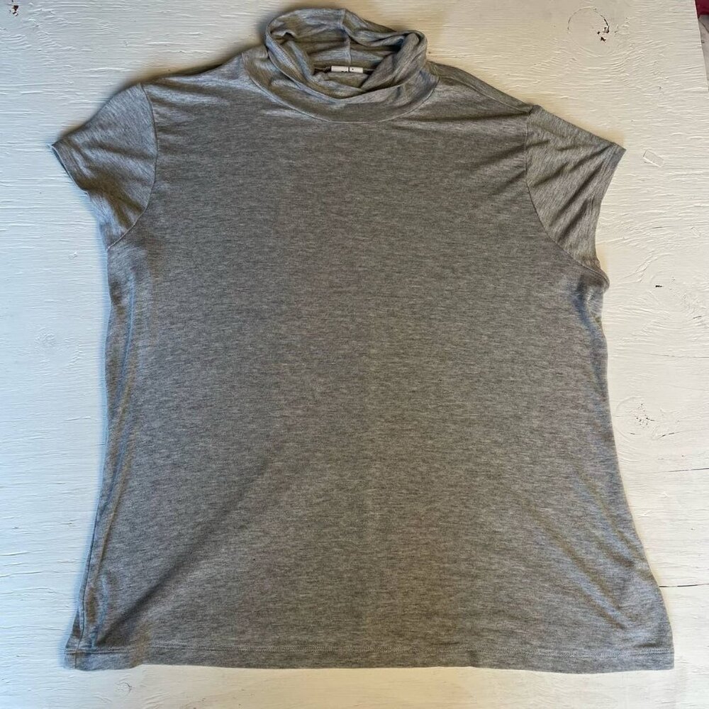 Cabi Gray Cowl Neck Shirt Size Small